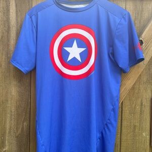 Under Armour Marvels Captain America compression XL short sleeve shirt